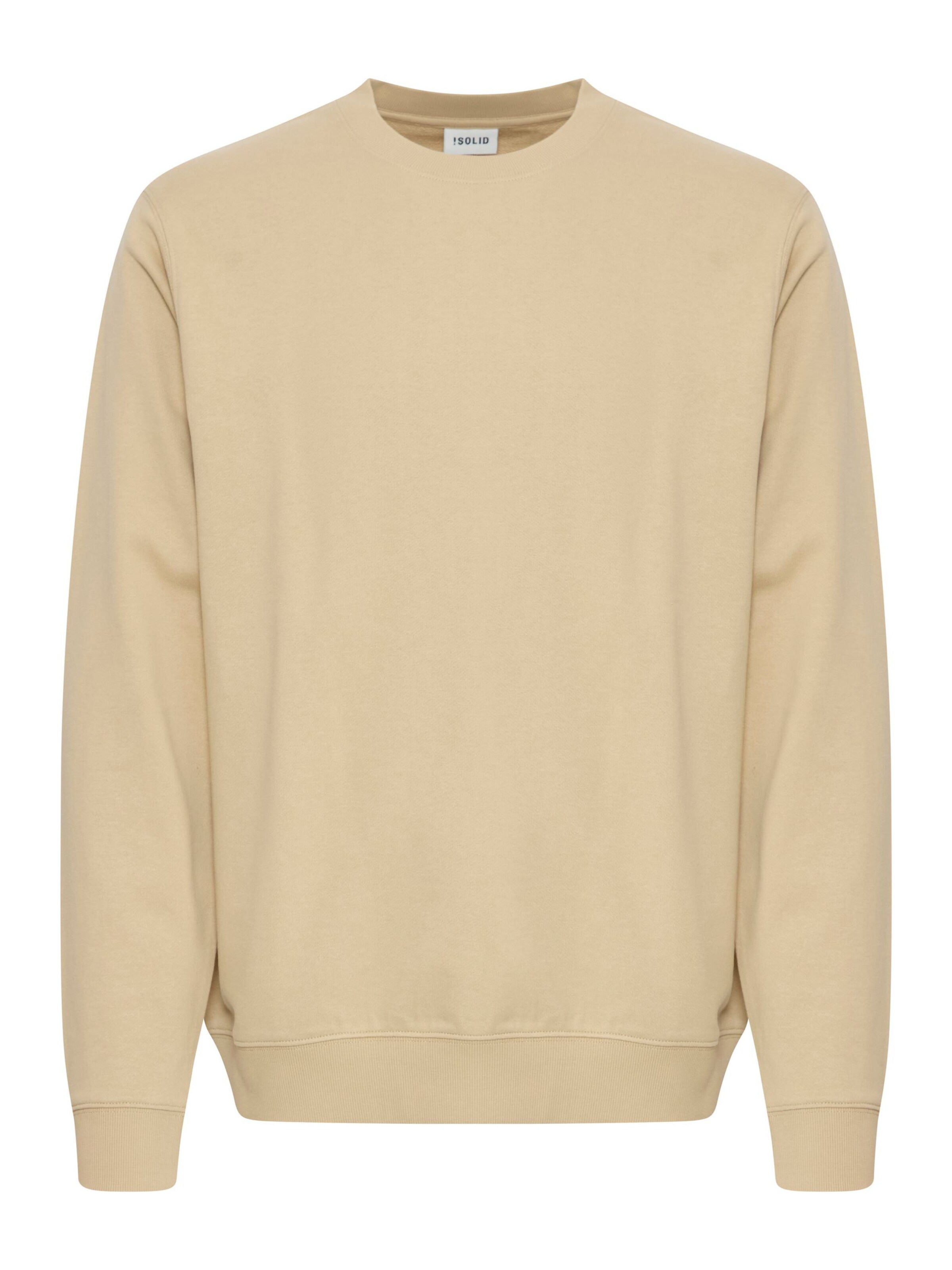 !Solid Rundhalspullover ' SDORATIO ' in Braun: Vorderseite