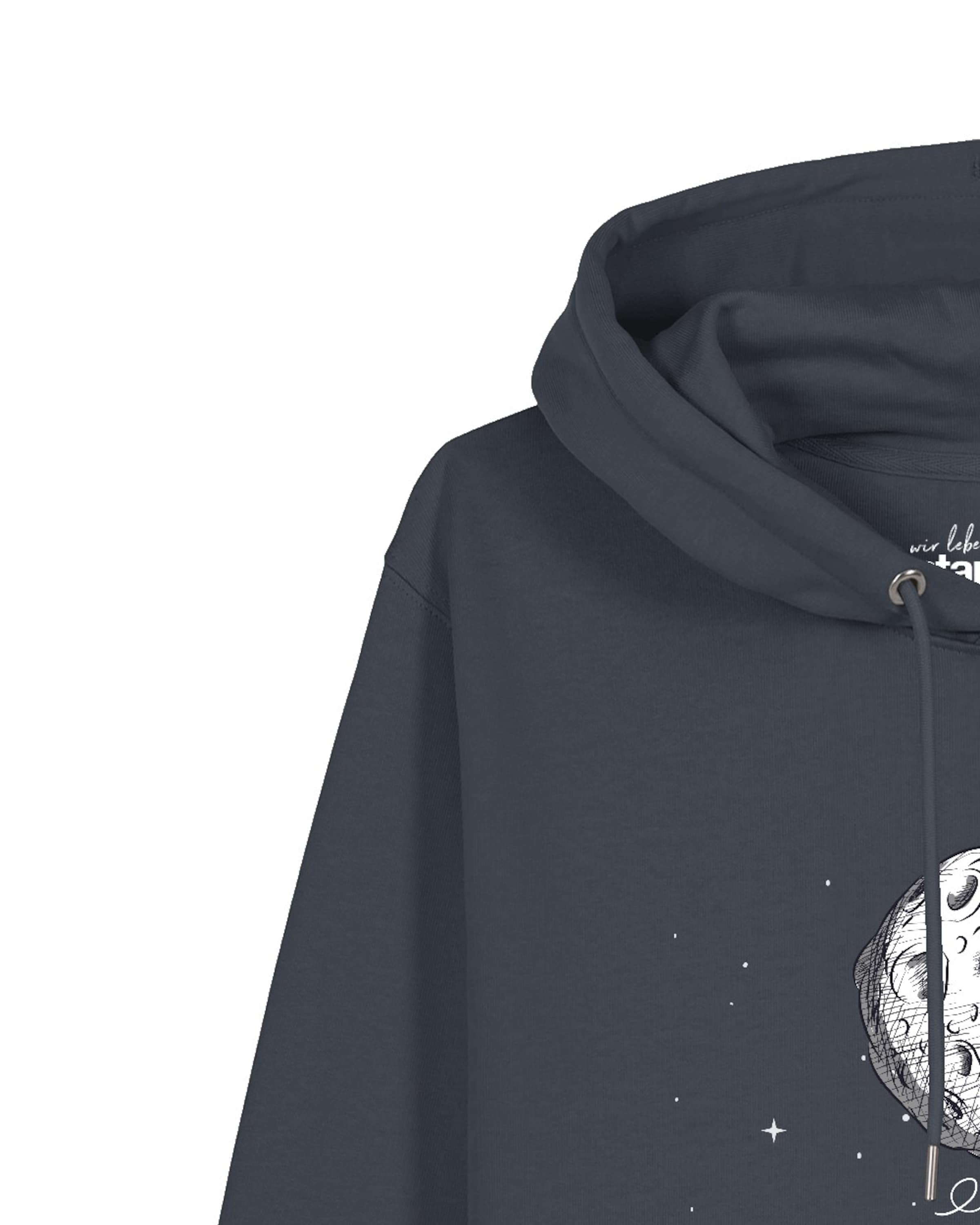 Watapparel Sweatshirt 'Funny Spaceman' in Grijs