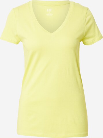 T-shirt GAP en jaune : devant