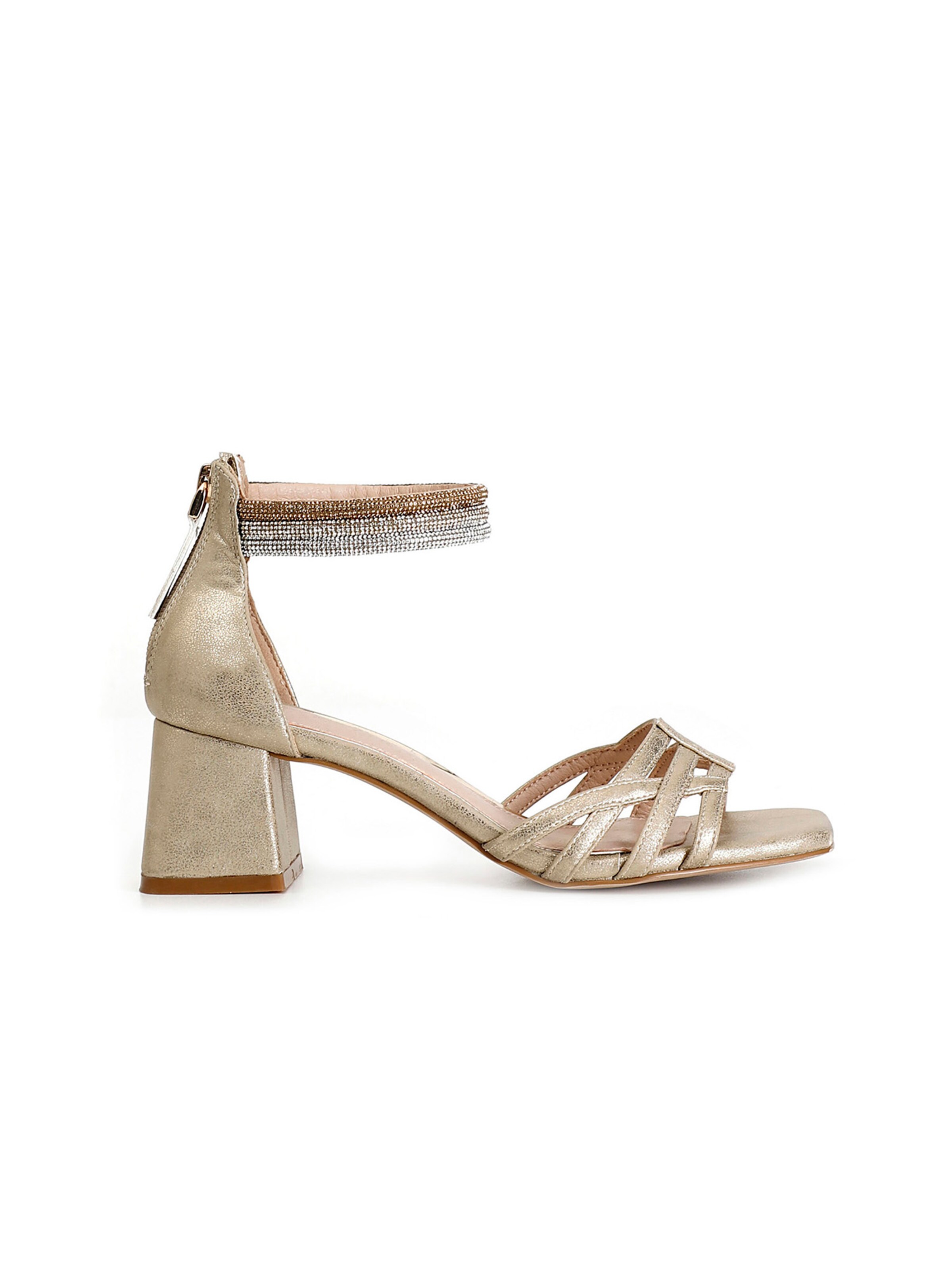 CAFè NOIR Pumps in Goud: voorkant