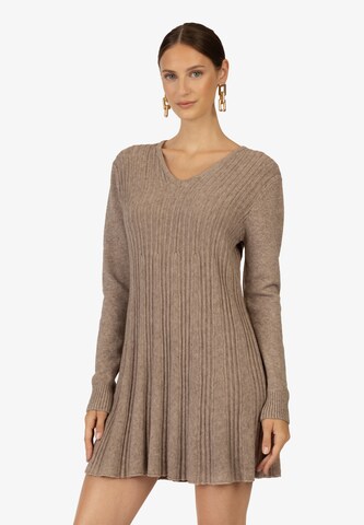 Kraimod Strickkleid in Beige: predná strana