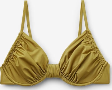 CALZEDONIA Balconette Bikinitop 'SHINY' in Gelb: Vorderseite