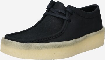 Clarks Originals Δετό παπούτσι 'Wallabee' σε μαύρο: μπροστά