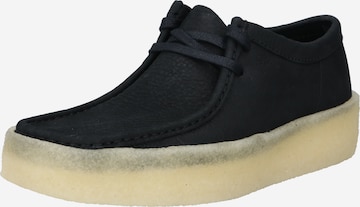 Clarks Originals Lace-Up Shoes 'Wallabee' in Black: front