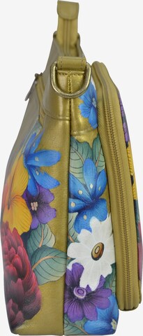 ANUSCHKA Schultertasche Dreamy Floral (handbemaltes Leder) in Mischfarben