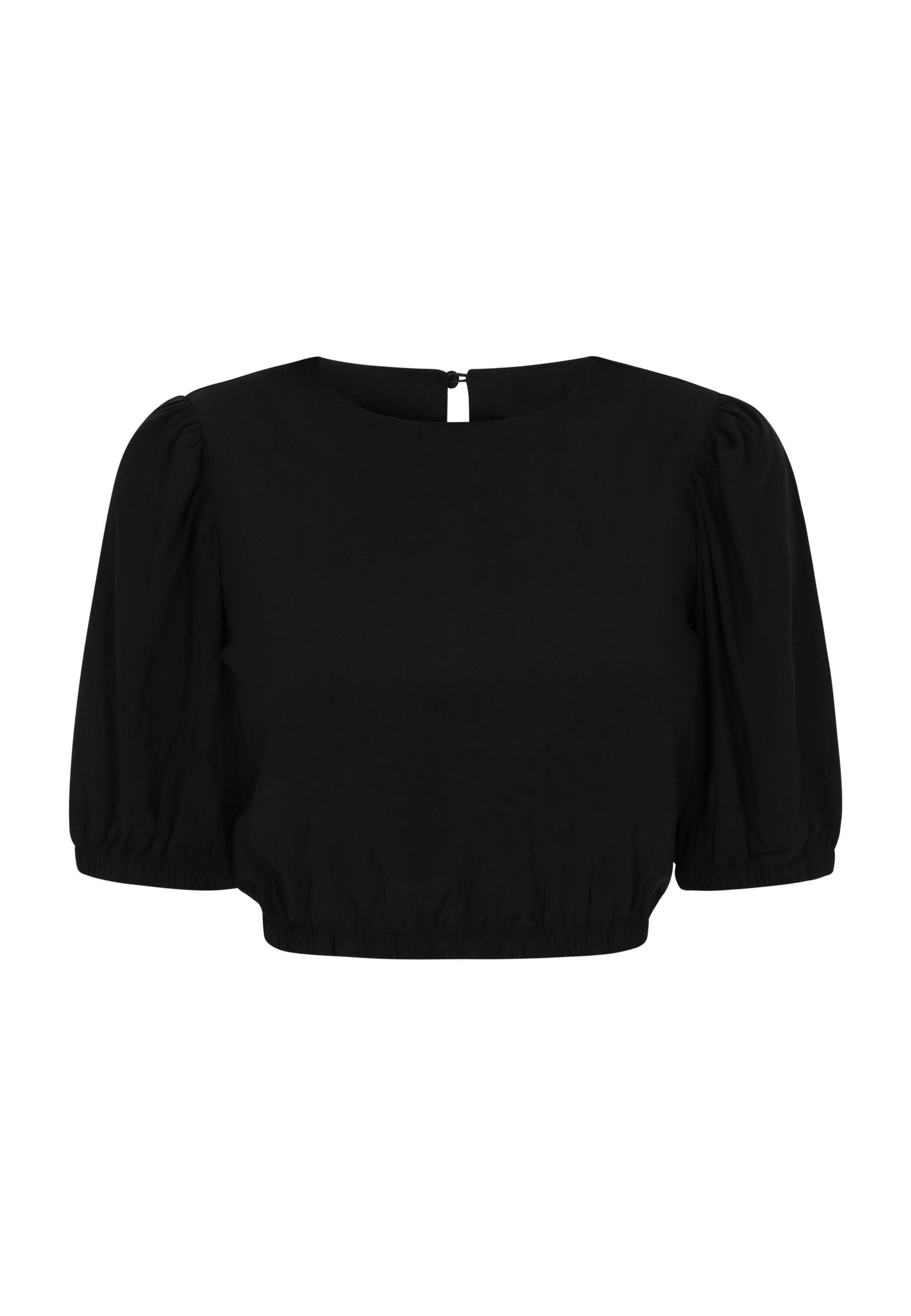 ECY Blouse 'Spring Summer' in Black: front