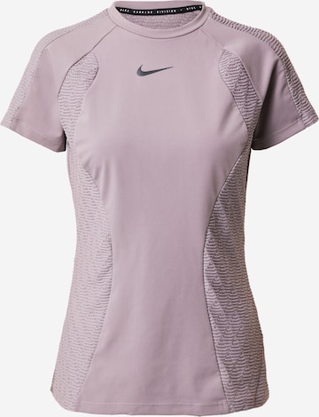 T-shirt fonctionnel NIKE en violet : devant