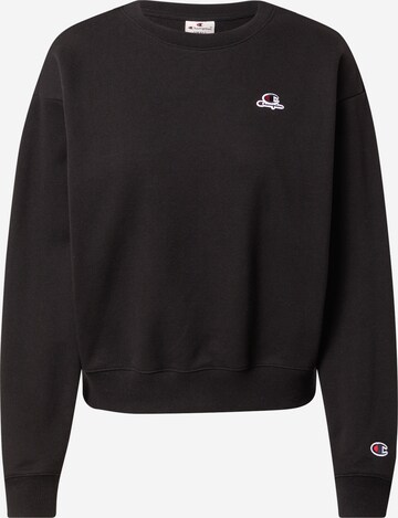 Champion Authentic Athletic Apparel Sweatshirt in Black: front