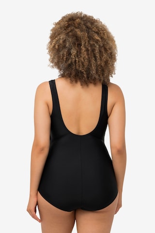 Ulla Popken Balconette Swimsuit in Black