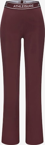 LASCANA ACTIVE - Acampanado Pantalón deportivo en marrón: frente