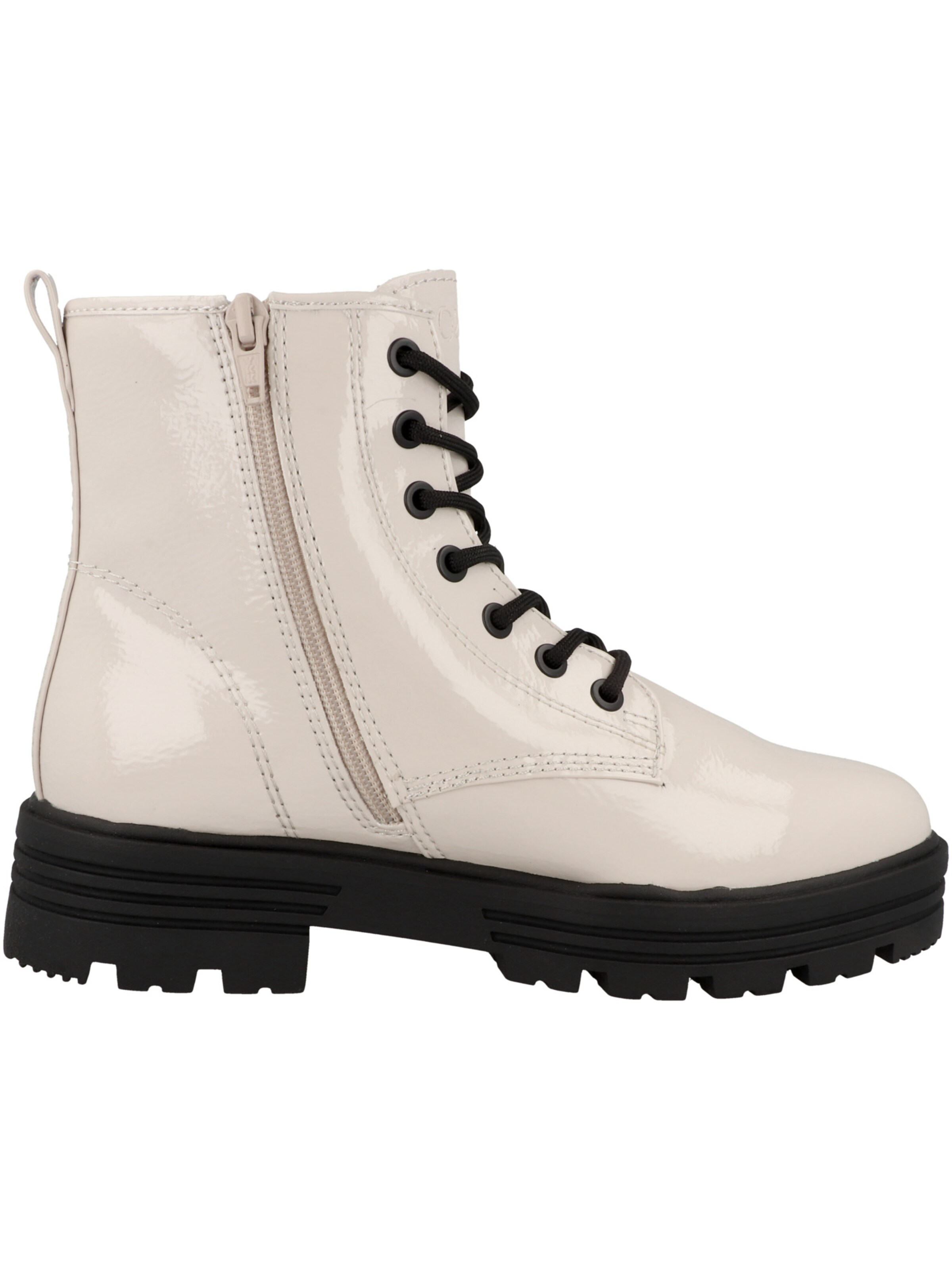 s.Oliver Lace-up bootie in Beige