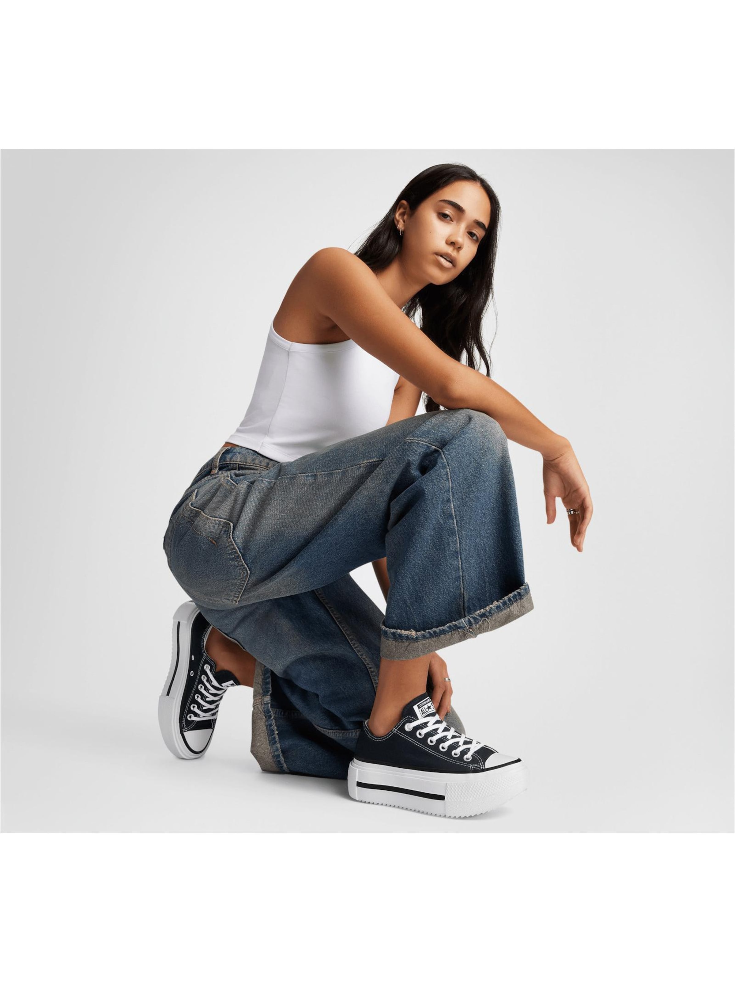 CONVERSE - Zapatillas deportivas bajas 'Ct As Lift Double Stack' en negro