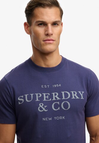 T-Shirt '1954 Company' Superdry & Co en bleu