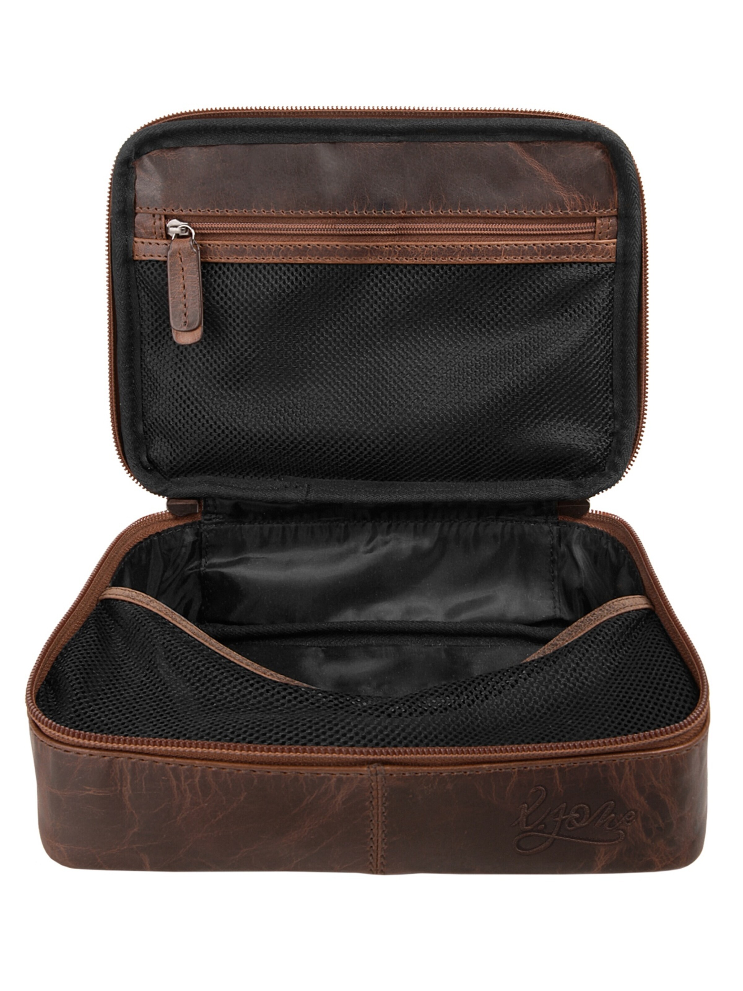 X-ZONE Toiletry Bag in Brown