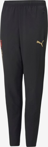 PUMA Regular Workout Pants in Black: front