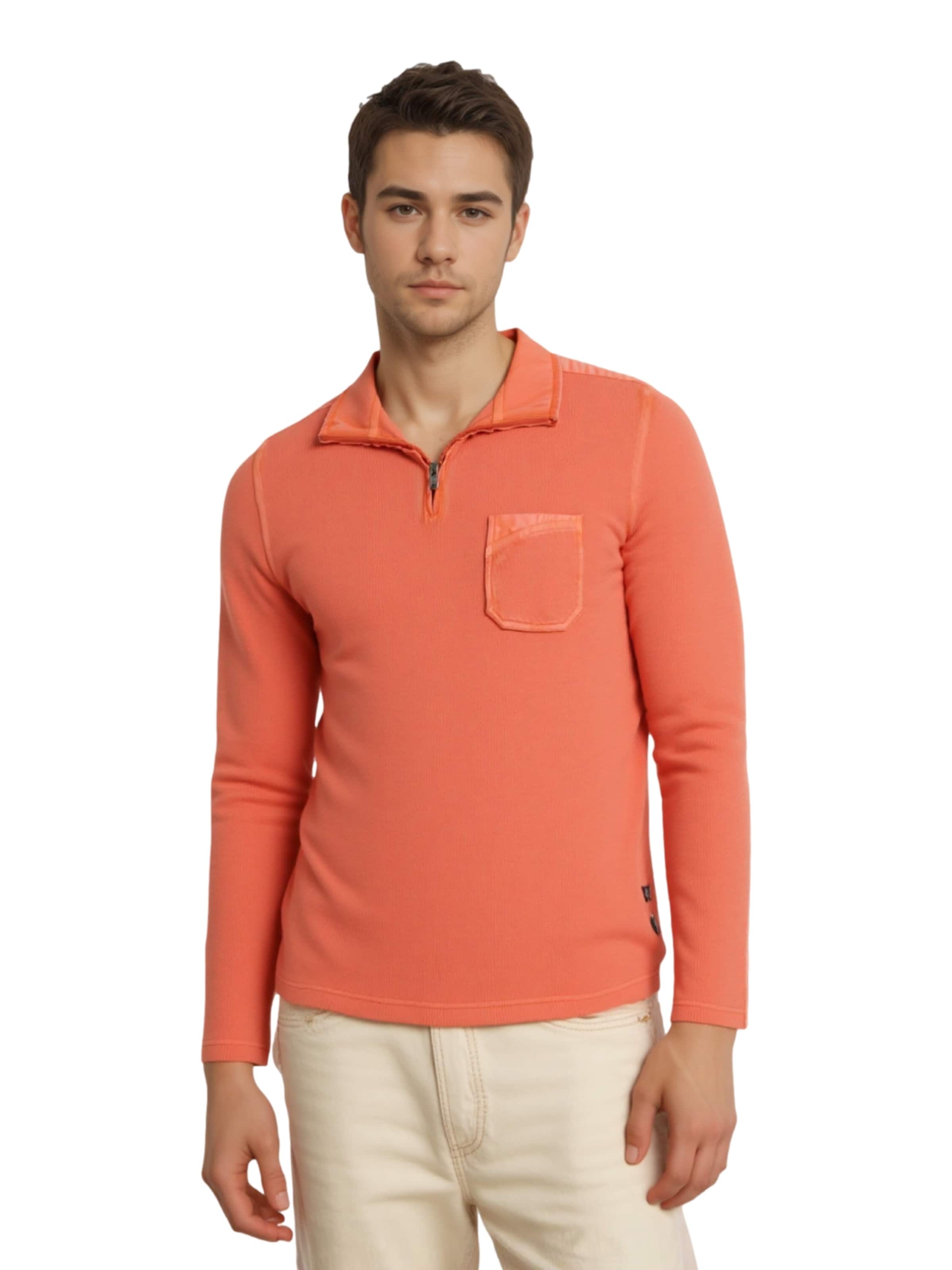 Sweat-shirt HAJO en marron : devant