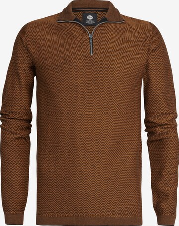 Petrol Industries Sweater 'Collinsville' in Brown: front