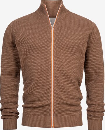 Kronstadt Gebreid vest 'Erik' in Bruin: voorkant