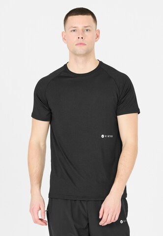Virtus Functioneel shirt 'Leroy' in Zwart: voorkant