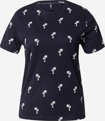 T-shirt 'BONE' ONLY en bleu : devant