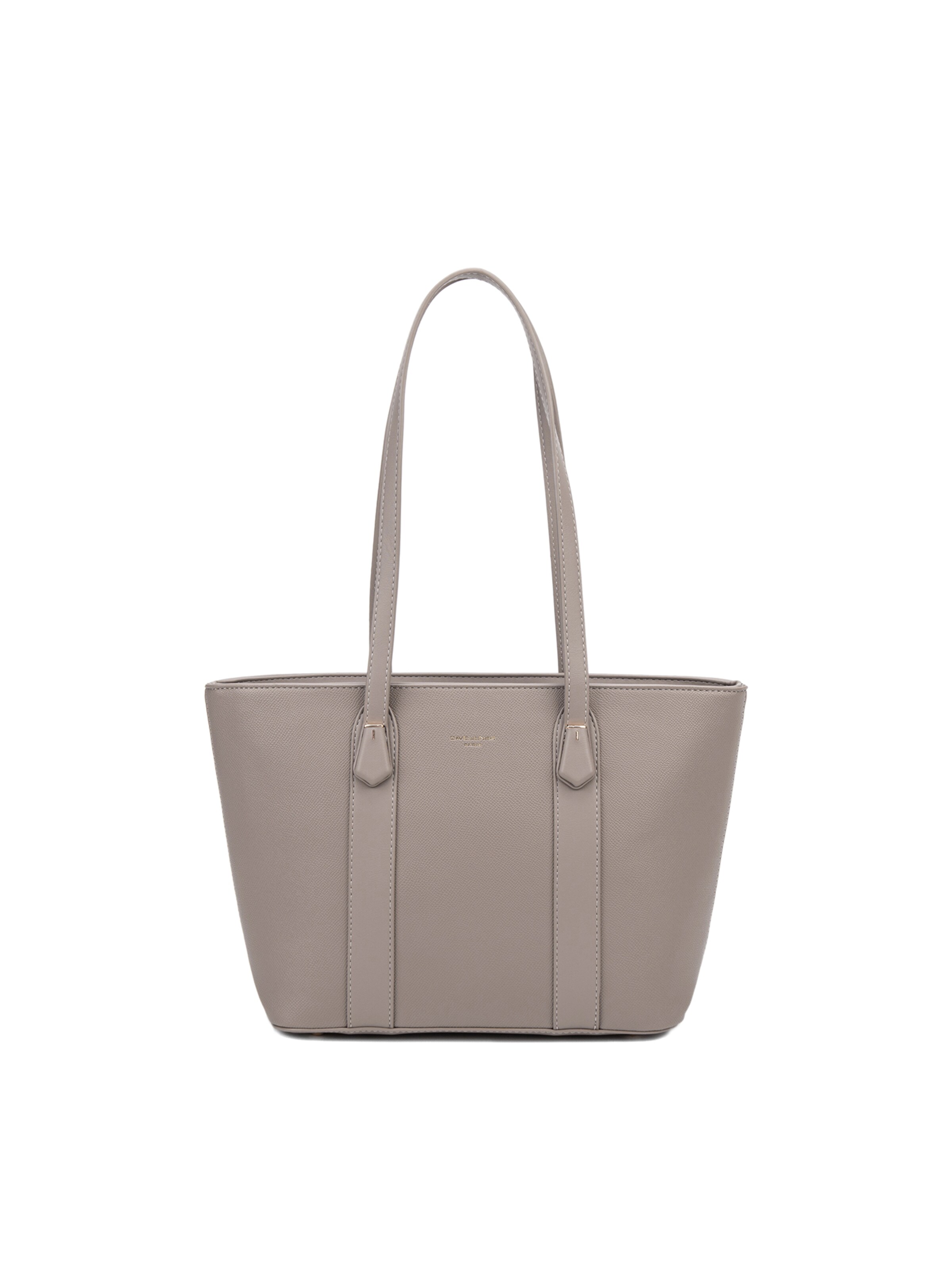 Borsa a spalla 'Borsa a Spalla Donna Vegan Leather 36x23 cm - Chiusura Zip' di David Jones in grigio: frontale