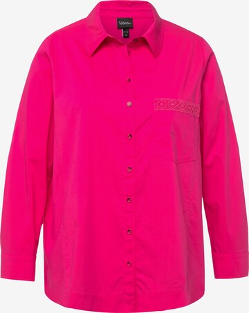 Ulla Popken Blouse in Roze: voorkant