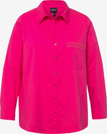 Ulla Popken Blouse in Roze: voorkant