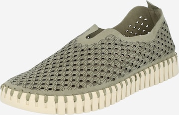 Slip on 'FLATS' ILSE JACOBSEN en vert : devant