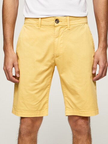 Pepe Jeans Slim fit Chino Pants 'MC QUEEN' in Yellow