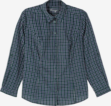 SHEEGO Athletic Button Up Shirt in Green: front