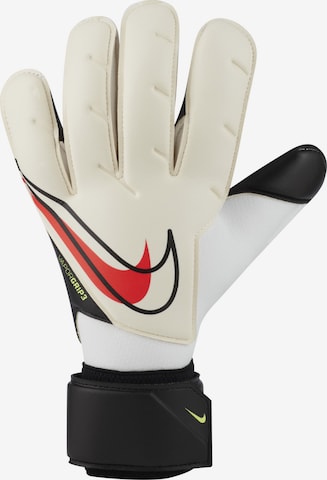 NIKE Athletic Gloves in White: front