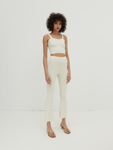 EDITED Flared Pants 'Mavis' in Beige