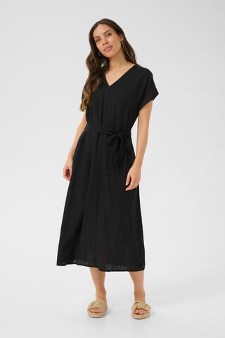 Cream Dress 'Venta' in Black: front