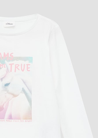 T-Shirt s.Oliver en blanc