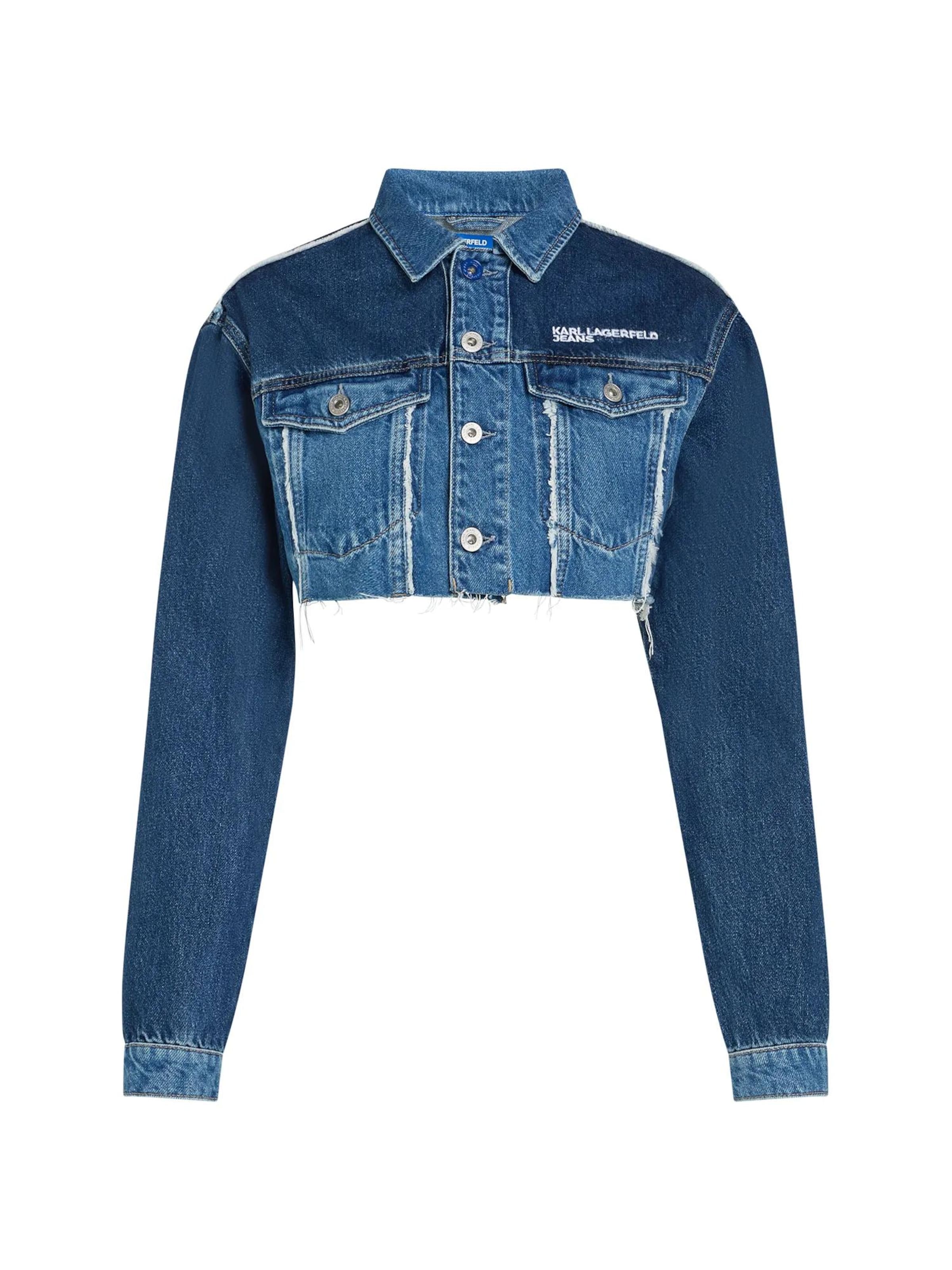 Geacă de primăvară-toamnă de la KARL LAGERFELD JEANS pe albastru: față