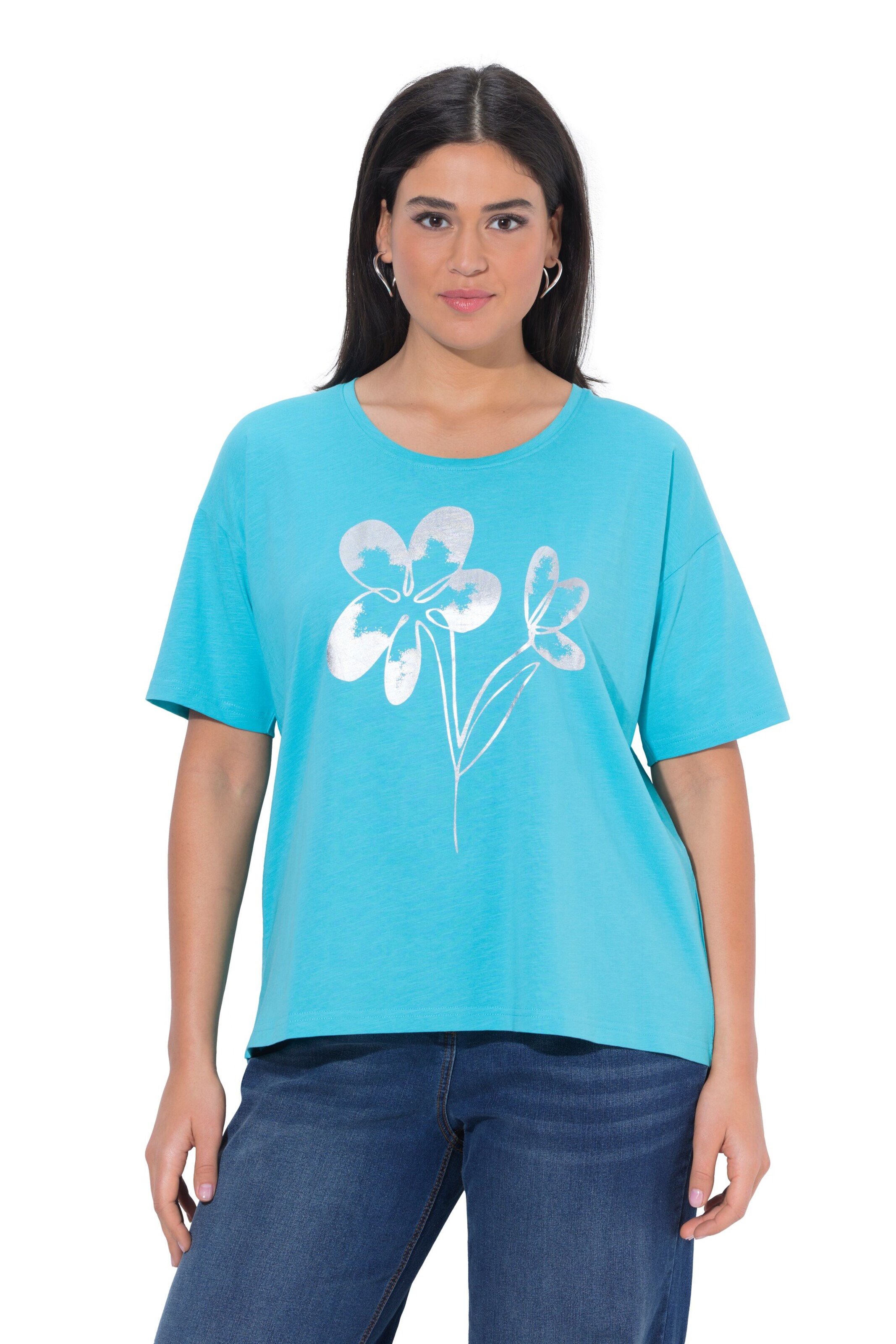 Ulla Popken Shirt in Blau: Vorderseite