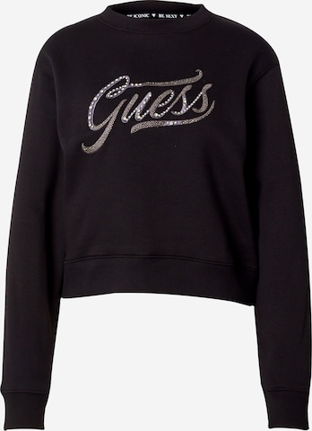 Sweat-shirt GUESS en noir : devant