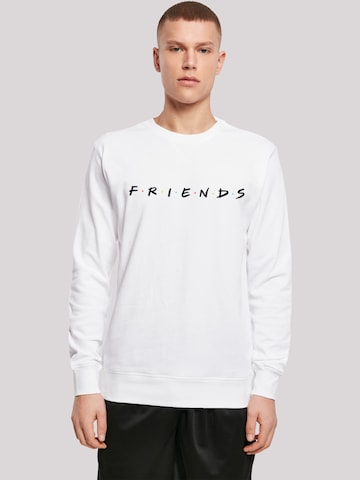 Sweat-shirt 'Friends' F4NT4STIC en blanc : devant