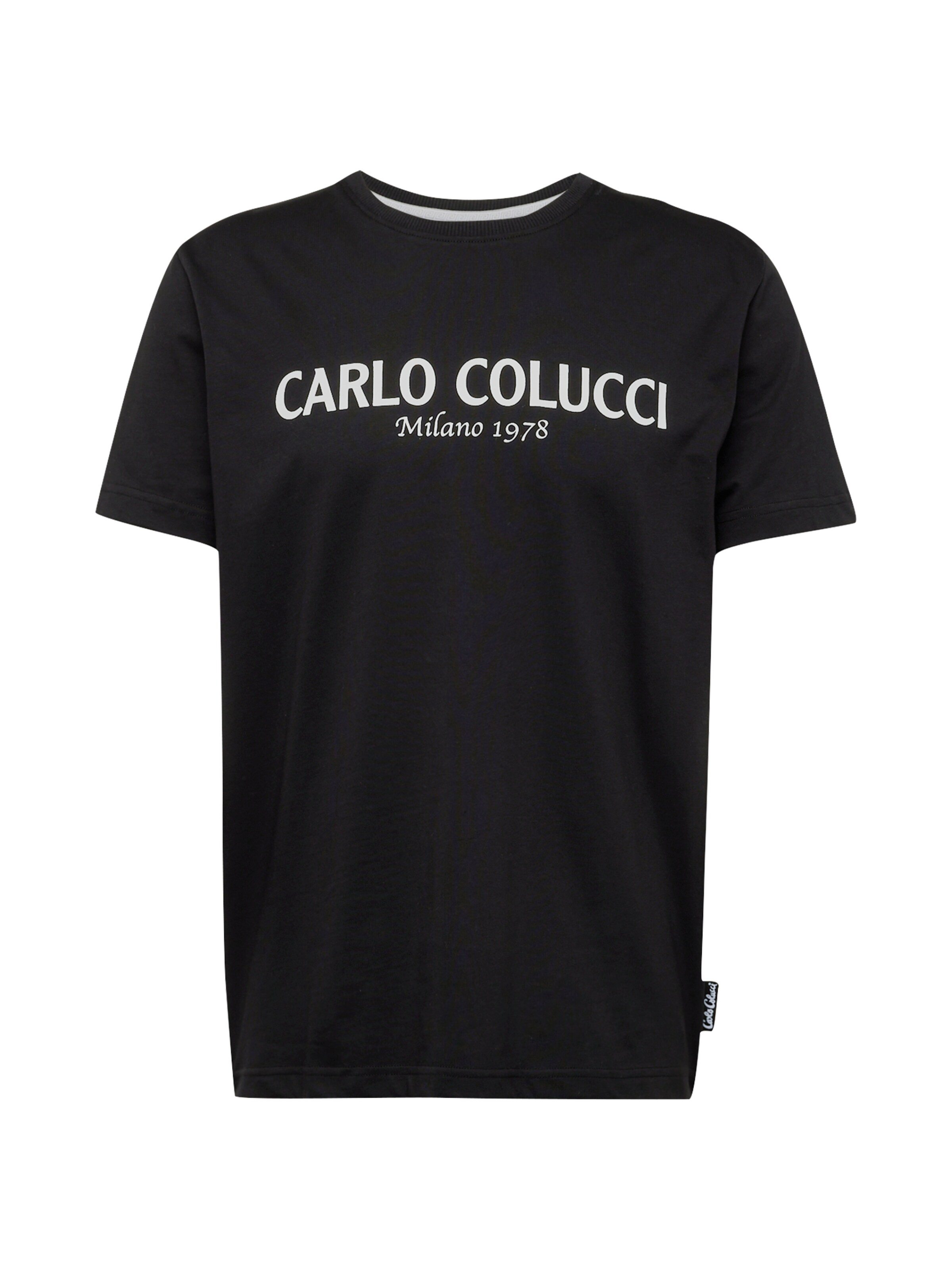 Carlo Colucci Shirt 'Di Comun' in Zwart: voorkant