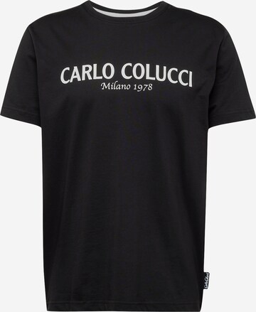 Carlo Colucci Shirt 'Di Comun' in Black: front