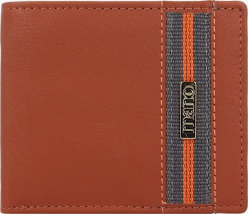 mano Wallet 'Don Leonardo' in Brown: front