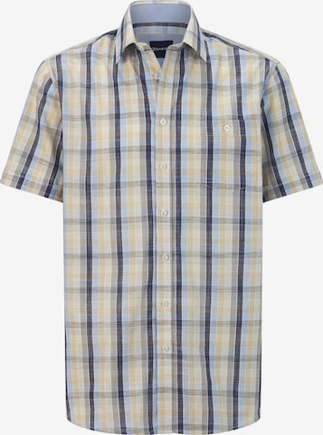 BABISTA Regular fit Button Up Shirt 'Navor' in Yellow: front