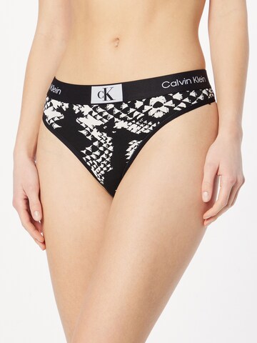 Calvin Klein Underwear String in Zwart: voorkant