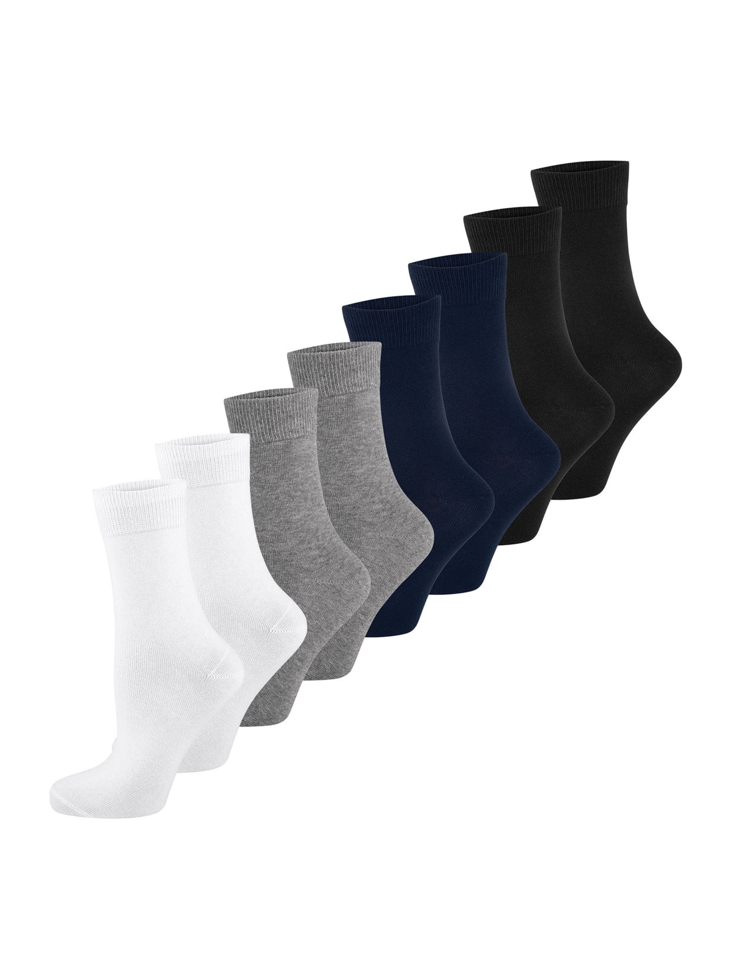 Nur Die - Meias ' Classic Komfortbund ' em azul: frente