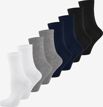 Nur Die - Meias ' Classic Komfortbund ' em azul: frente