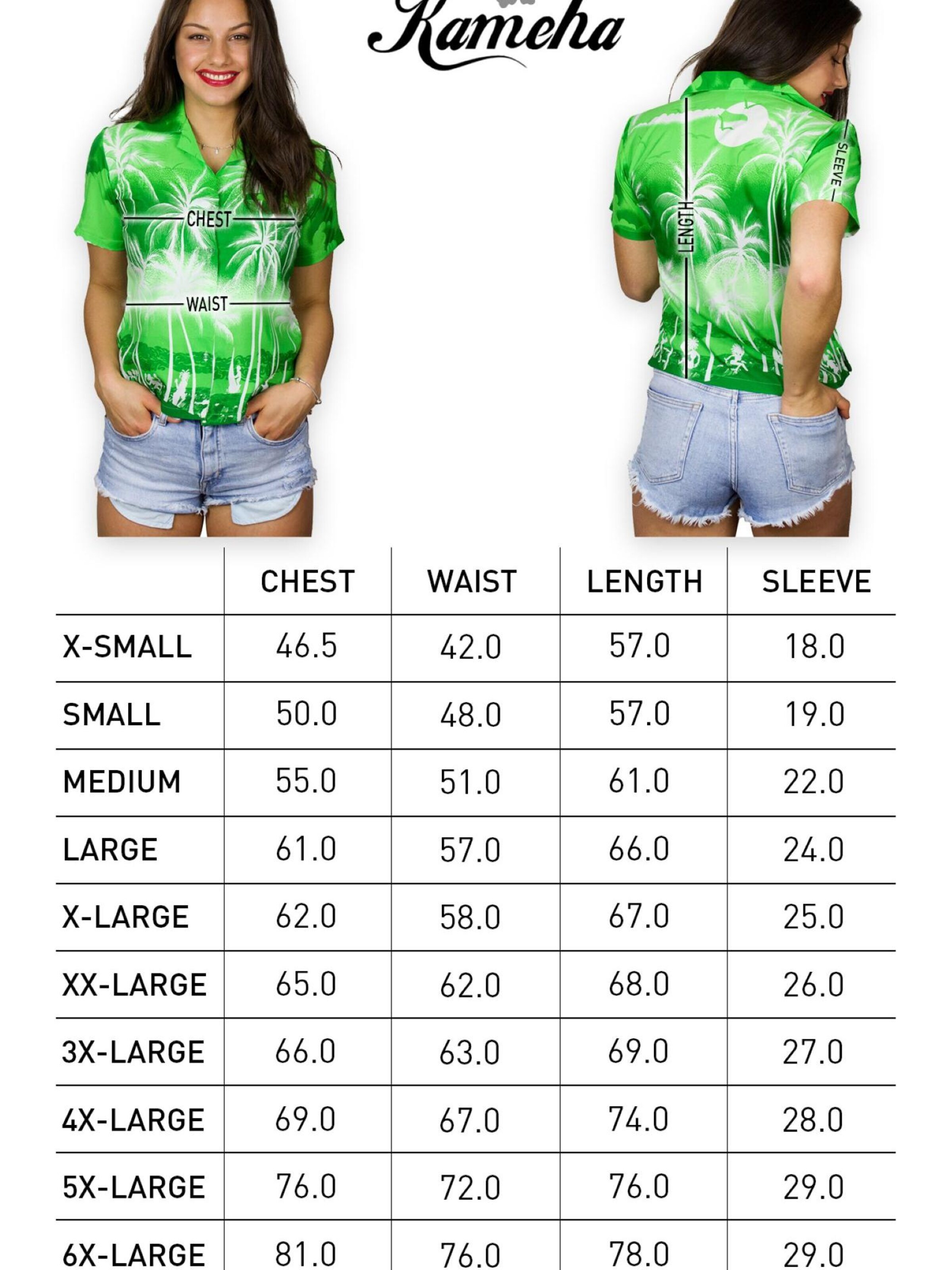 Camicia da donna 'Beach Negative' di King Kameha in verde