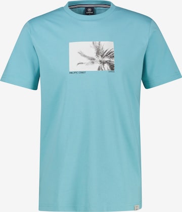 LERROS Baumwoll T-Shirt mit Motiv-Print und bequemem Rundkragen in Blau: Vorderseite