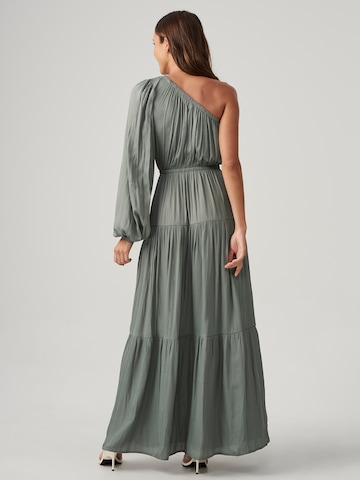 The Fated Evening dress 'MERSA' in Green: back