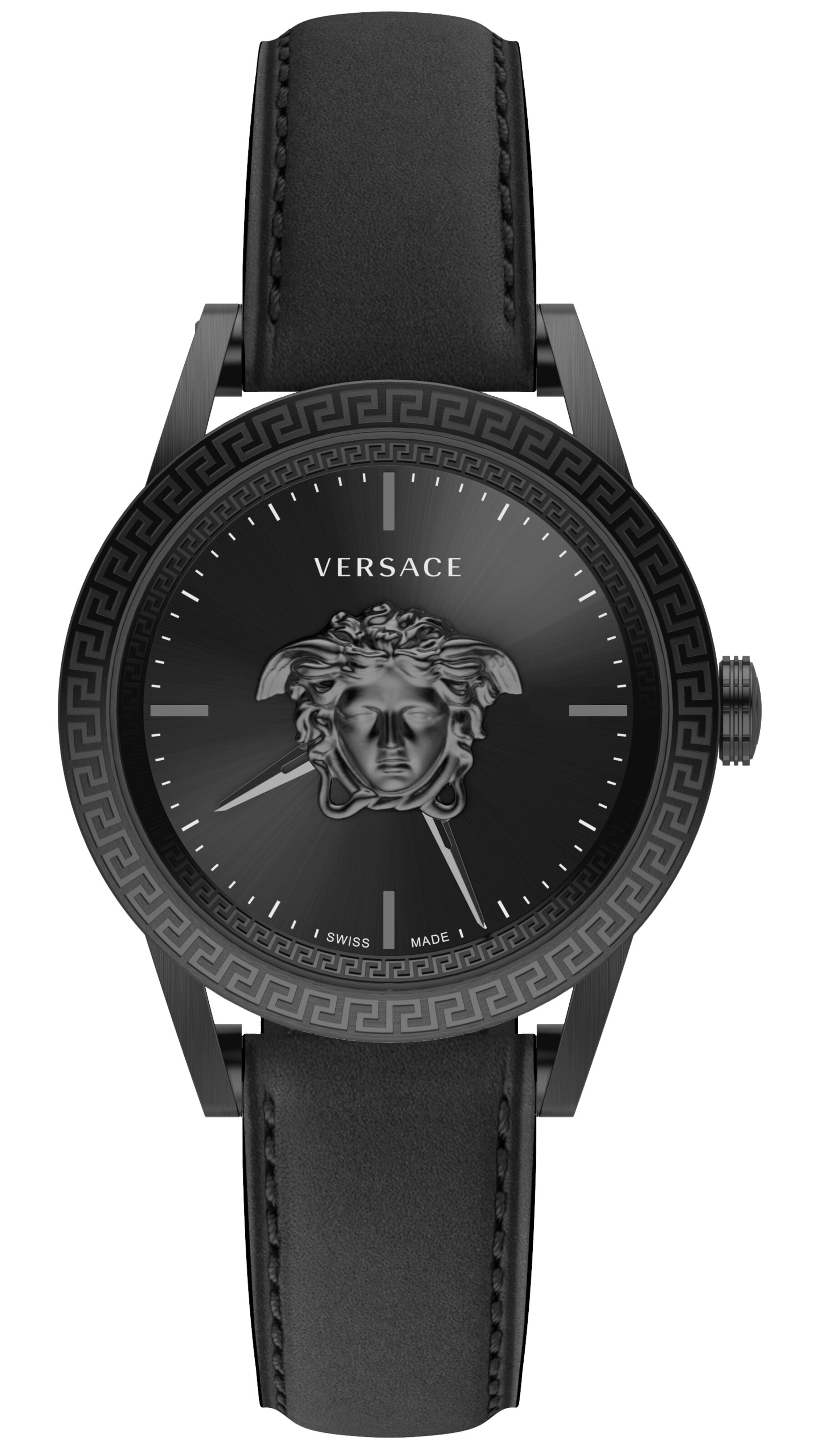 VERSACE Uhr 'Palazzo Empire' in Schwarz: Vorderseite