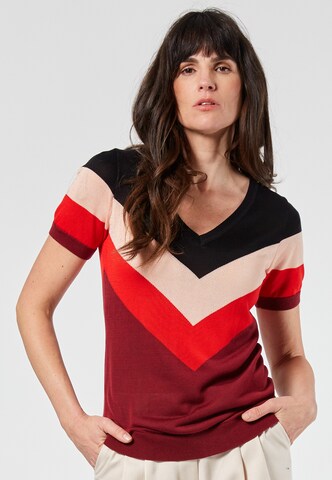 4funkyflavours Trui 'Love That Girl' in Rood: voorkant